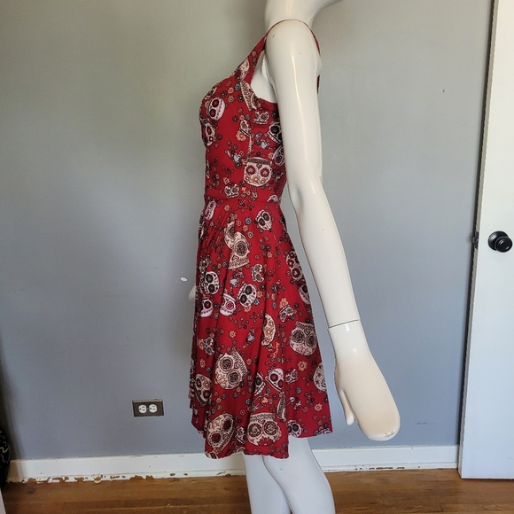 Hell Bunny Idaho Sugar Skull Mini, VGUC, Size M - Picture 6 of 9